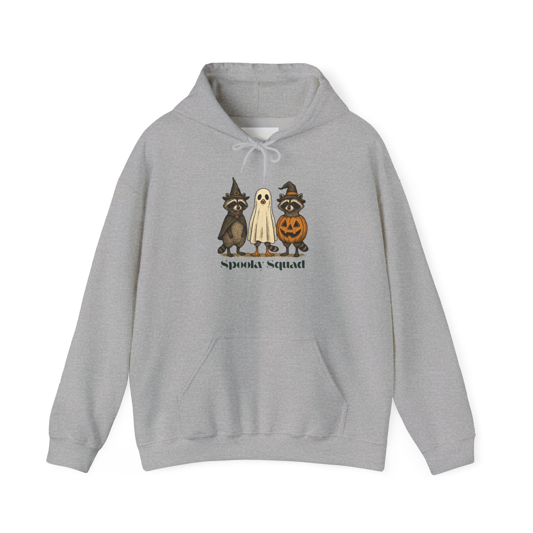 Halloween-Themed Unisex Hoodie, Spooky Squad Sweatshirt, Cozy Fall Apparel, Trick or Treat Outfit, Perfect for Halloween Parties, [...]