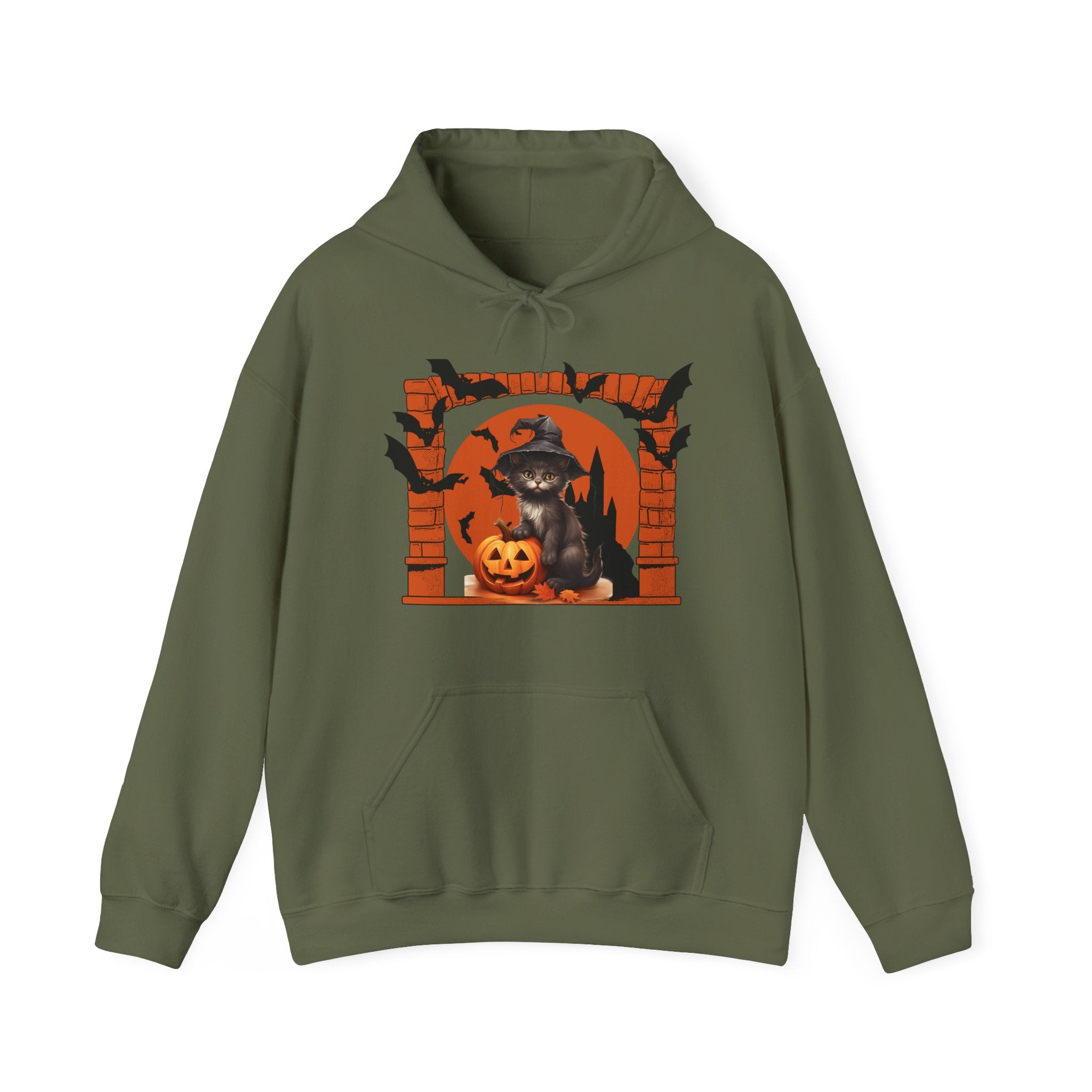 Halloween Spirit Unisex Hoodie, Cozy Fall Sweatshirt, Spooky Ghost Apparel, Pumpkin Costume, Witchy Outfit for Halloween