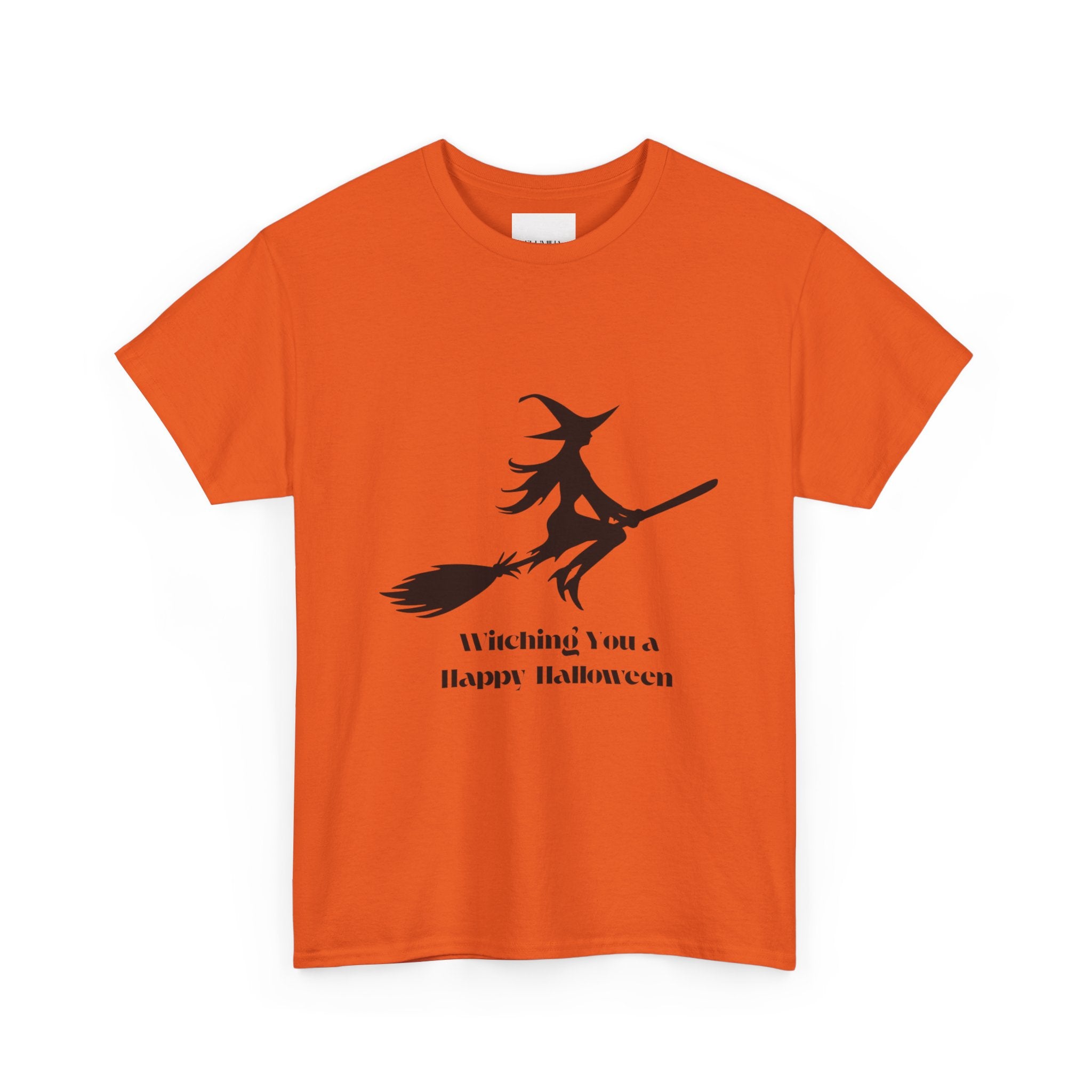 Witch Tee Shirt, Halloween Unisex Heavy Cotton T-Shirt, Witches Shirt, Spooky Halloween Tee, Witch Graphic Shirt, Halloween Party Top