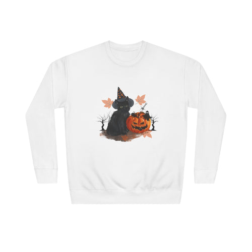 Halloween Crew Sweatshirt, Spooky Pullover, Fall Jumper, Costume Top, Autumn Shirt, Trick or Treat Apparel