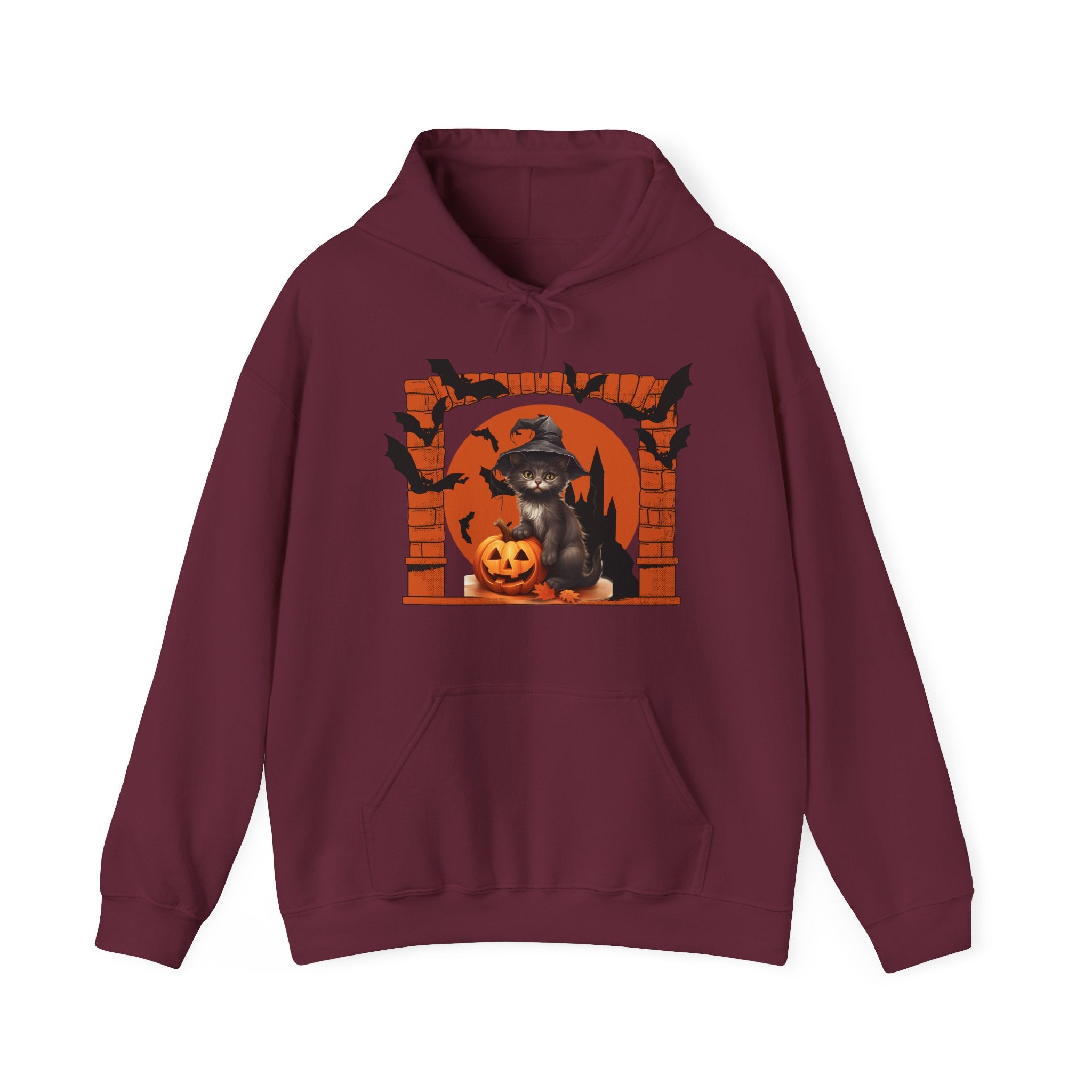 Halloween Spirit Unisex Hoodie, Cozy Fall Sweatshirt, Spooky Ghost Apparel, Pumpkin Costume, Witchy Outfit for Halloween