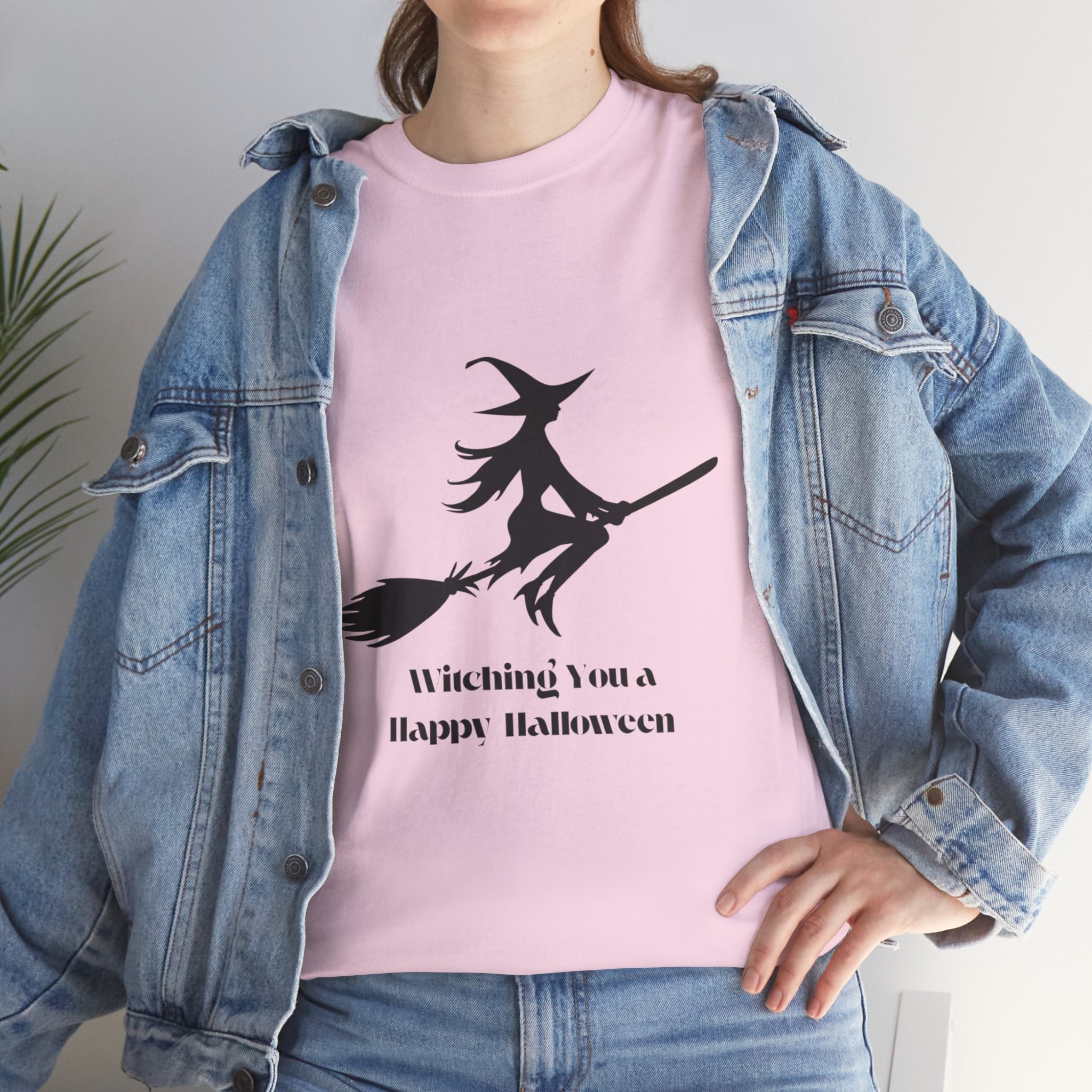 Witch Tee Shirt, Halloween Unisex Heavy Cotton T-Shirt, Witches Shirt, Spooky Halloween Tee, Witch Graphic Shirt, Halloween Party Top