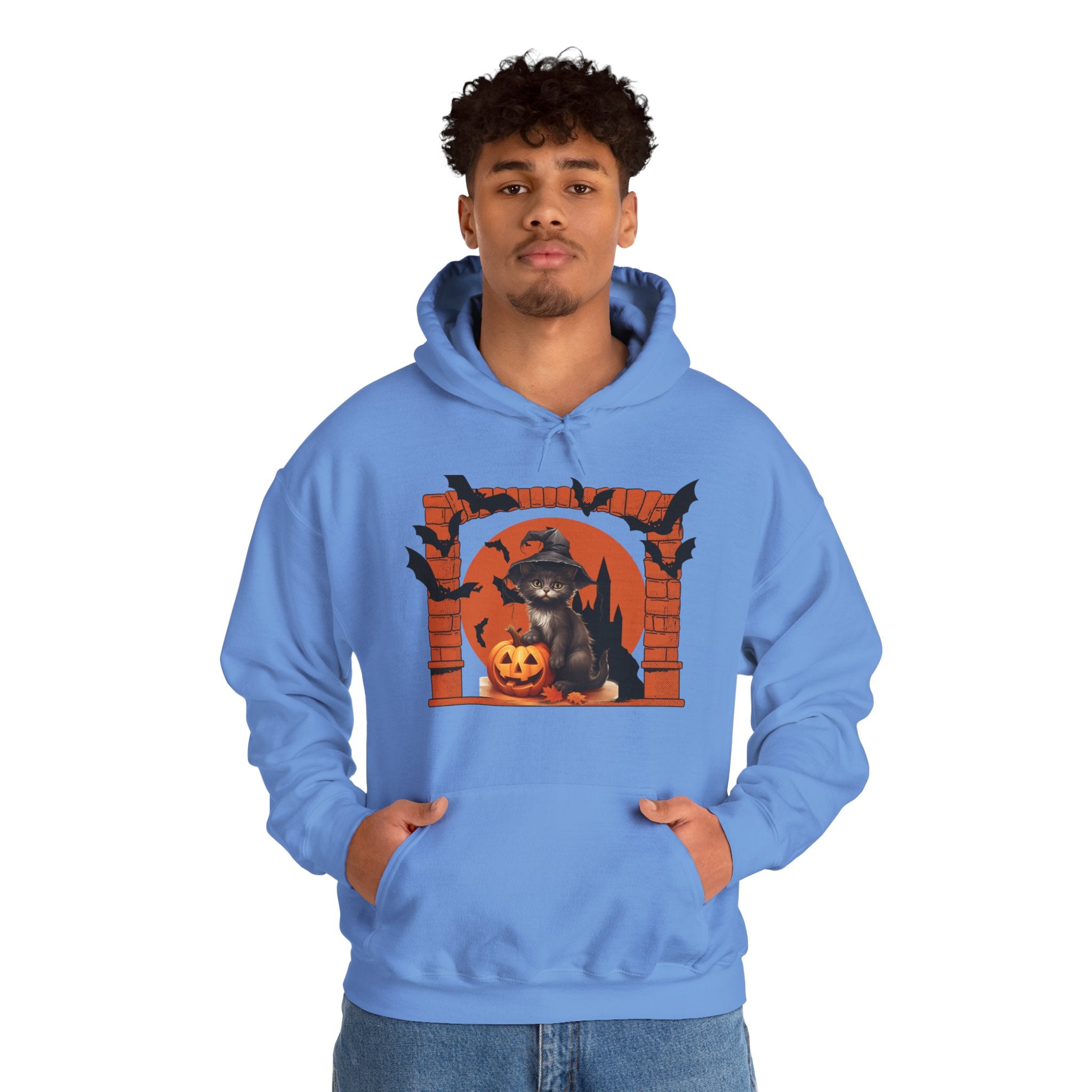 Halloween Spirit Unisex Hoodie, Cozy Fall Sweatshirt, Spooky Ghost Apparel, Pumpkin Costume, Witchy Outfit for Halloween