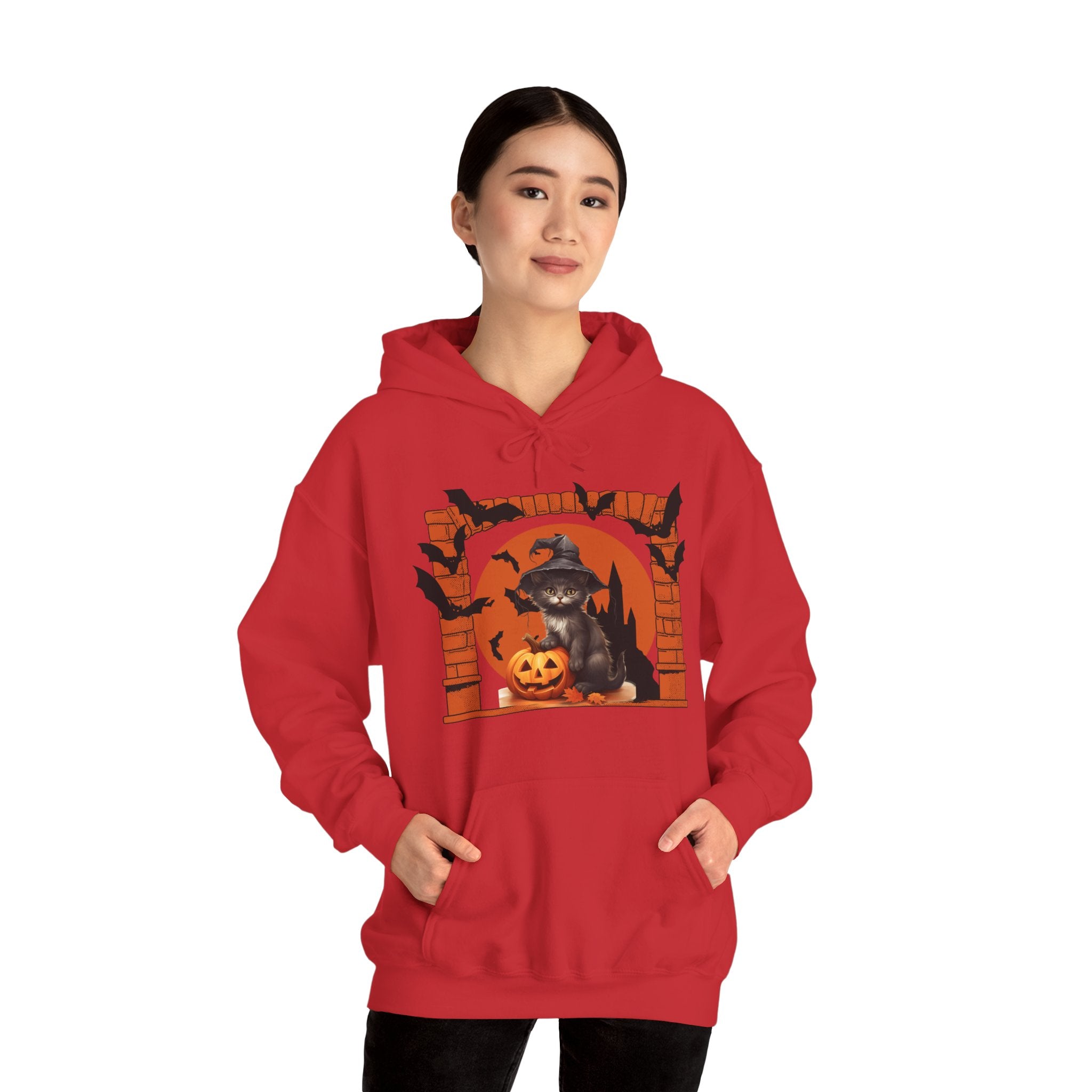 Halloween Spirit Unisex Hoodie, Cozy Fall Sweatshirt, Spooky Ghost Apparel, Pumpkin Costume, Witchy Outfit for Halloween