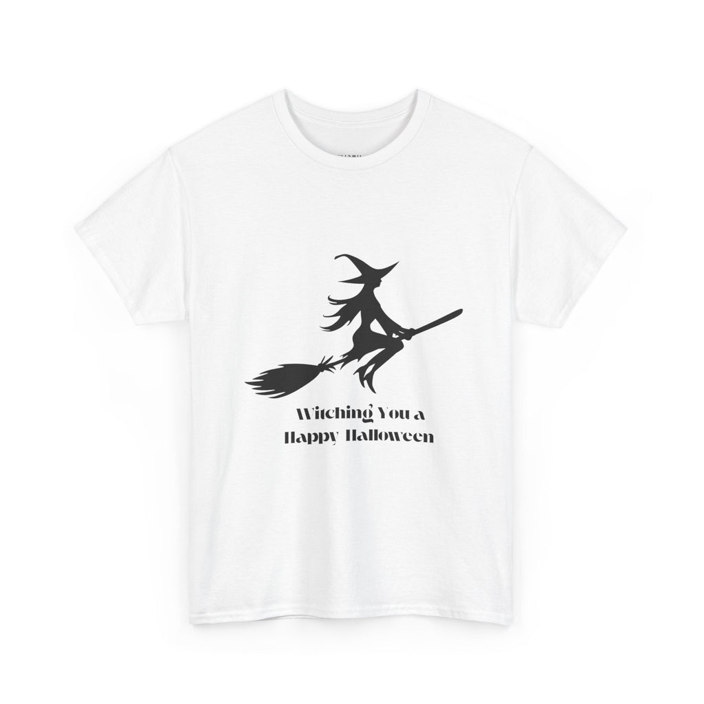 Witch Tee Shirt, Halloween Unisex Heavy Cotton T-Shirt, Witches Shirt, Spooky Halloween Tee, Witch Graphic Shirt, Halloween Party Top