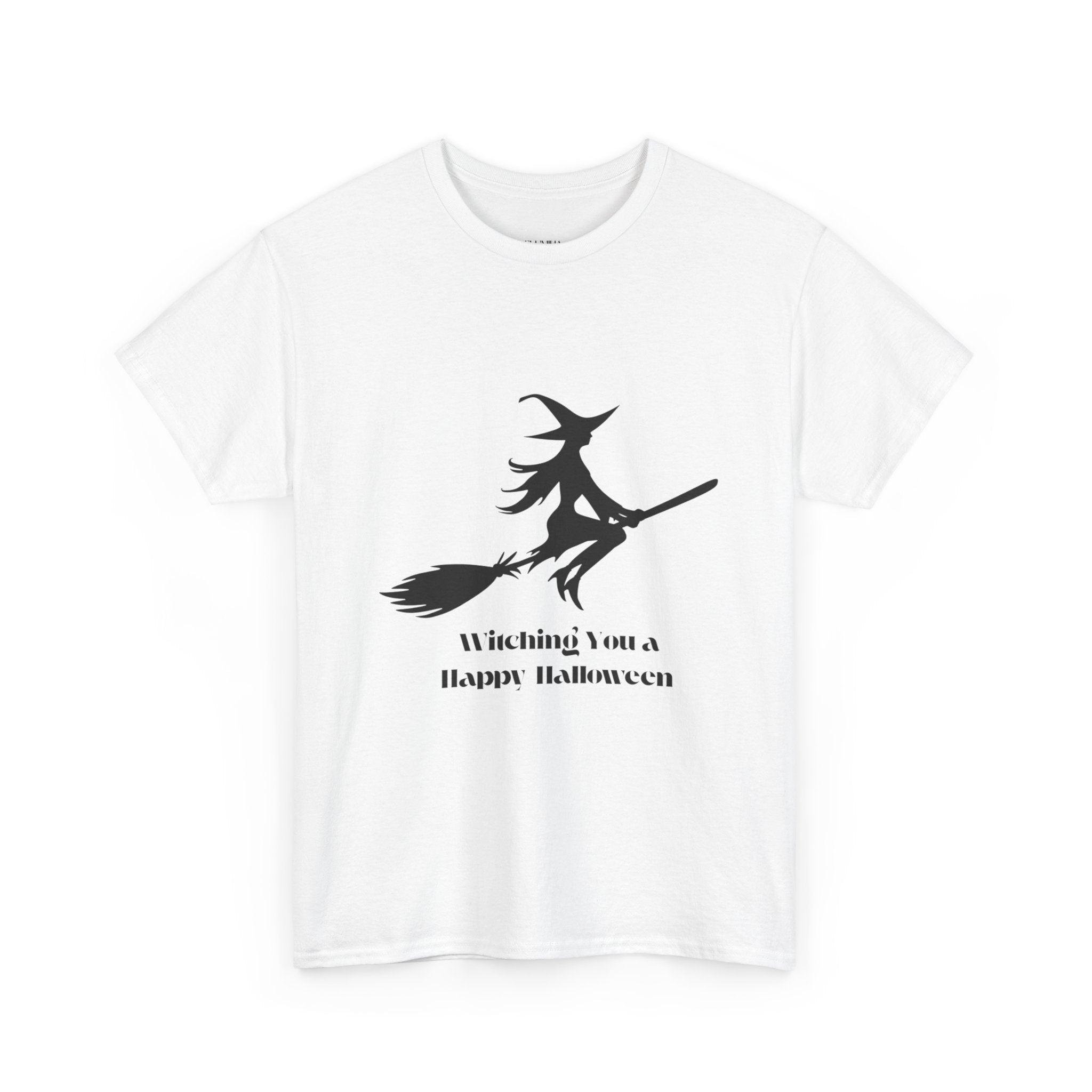Witch Tee Shirt, Halloween Unisex Heavy Cotton T-Shirt, Witches Shirt, Spooky Halloween Tee, Witch Graphic Shirt, Halloween Party Top