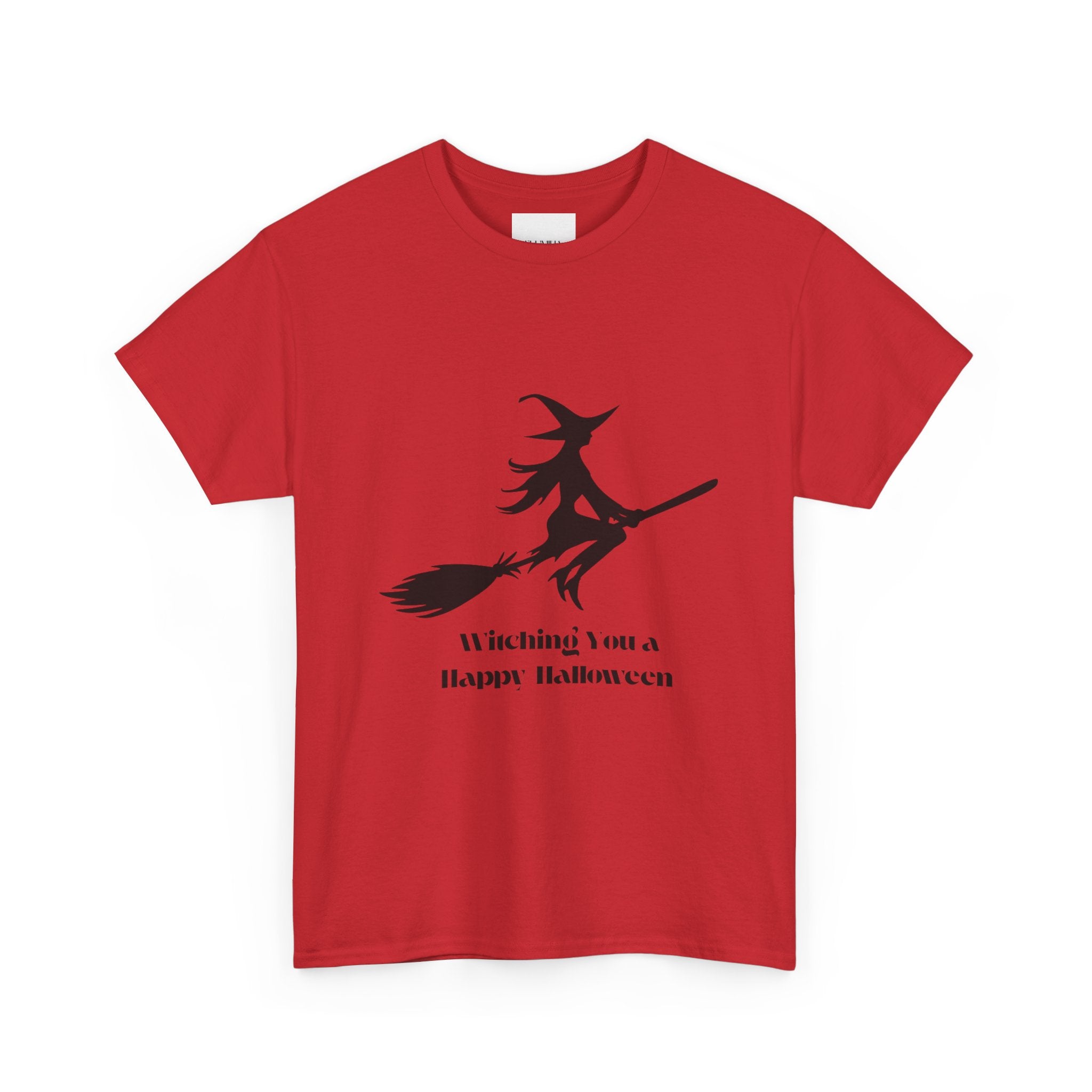 Witch Tee Shirt, Halloween Unisex Heavy Cotton T-Shirt, Witches Shirt, Spooky Halloween Tee, Witch Graphic Shirt, Halloween Party Top