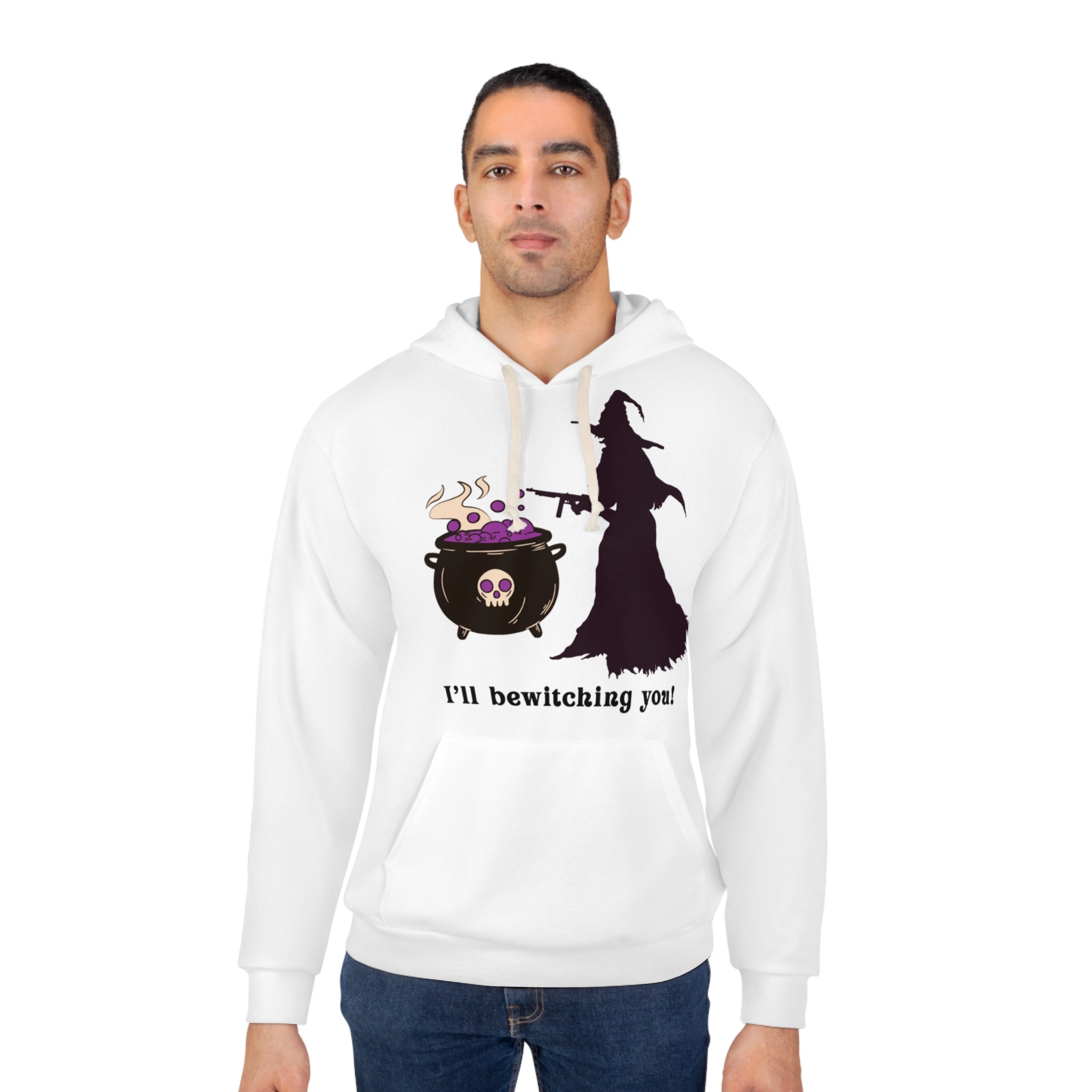 Witchy Halloween Hoodie, Witchy Pullover, Spooky Hooded Sweatshirt, Halloween Costume, Fall Fashion Unisex Hoodie