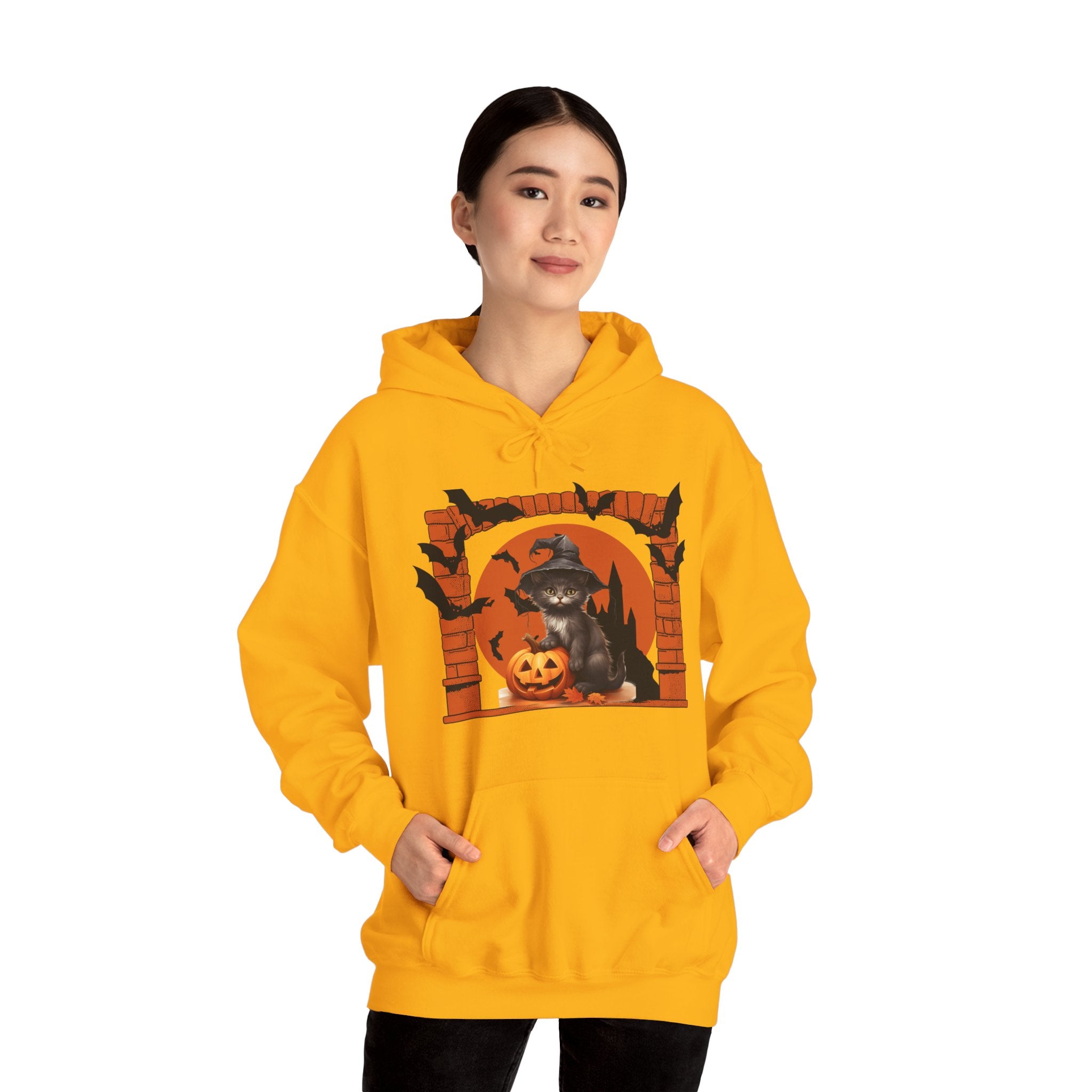 Halloween Spirit Unisex Hoodie, Cozy Fall Sweatshirt, Spooky Ghost Apparel, Pumpkin Costume, Witchy Outfit for Halloween