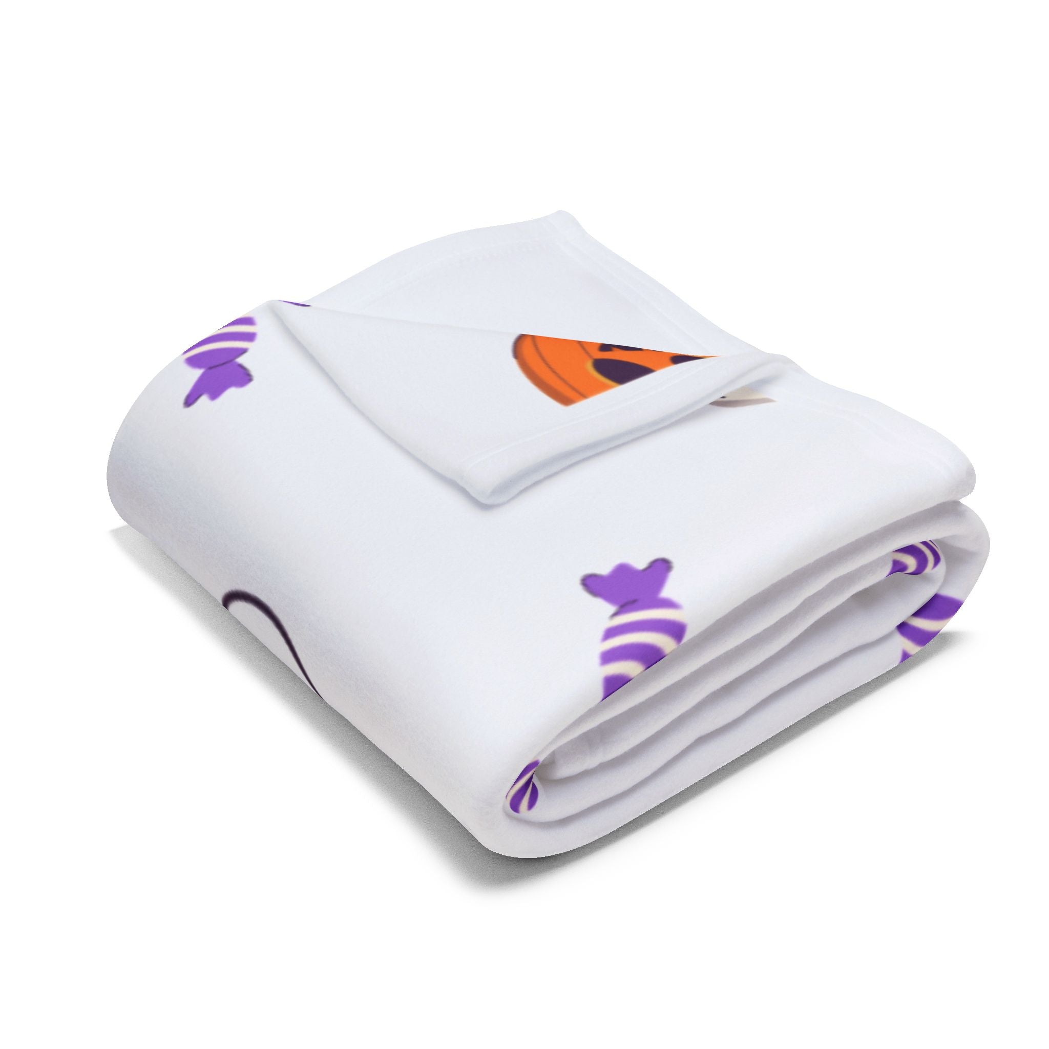 Halloween Fleece Blanket | Cozy Throw, Autumn Decor, Pumpkin Pattern, Fun Gift, Seasonal Blanket