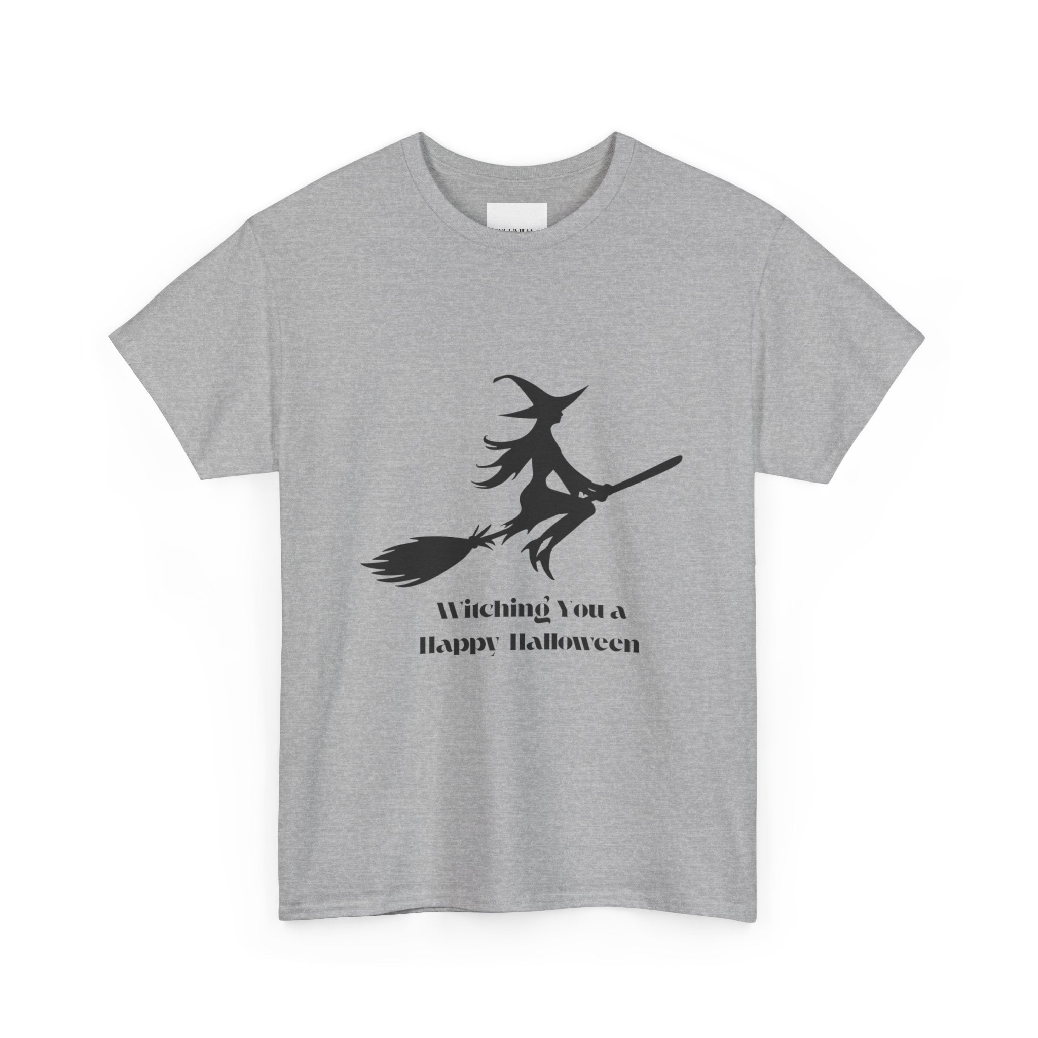 Witch Tee Shirt, Halloween Unisex Heavy Cotton T-Shirt, Witches Shirt, Spooky Halloween Tee, Witch Graphic Shirt, Halloween Party Top