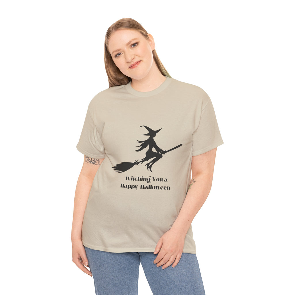 Witch Tee Shirt, Halloween Unisex Heavy Cotton T-Shirt, Witches Shirt, Spooky Halloween Tee, Witch Graphic Shirt, Halloween Party Top