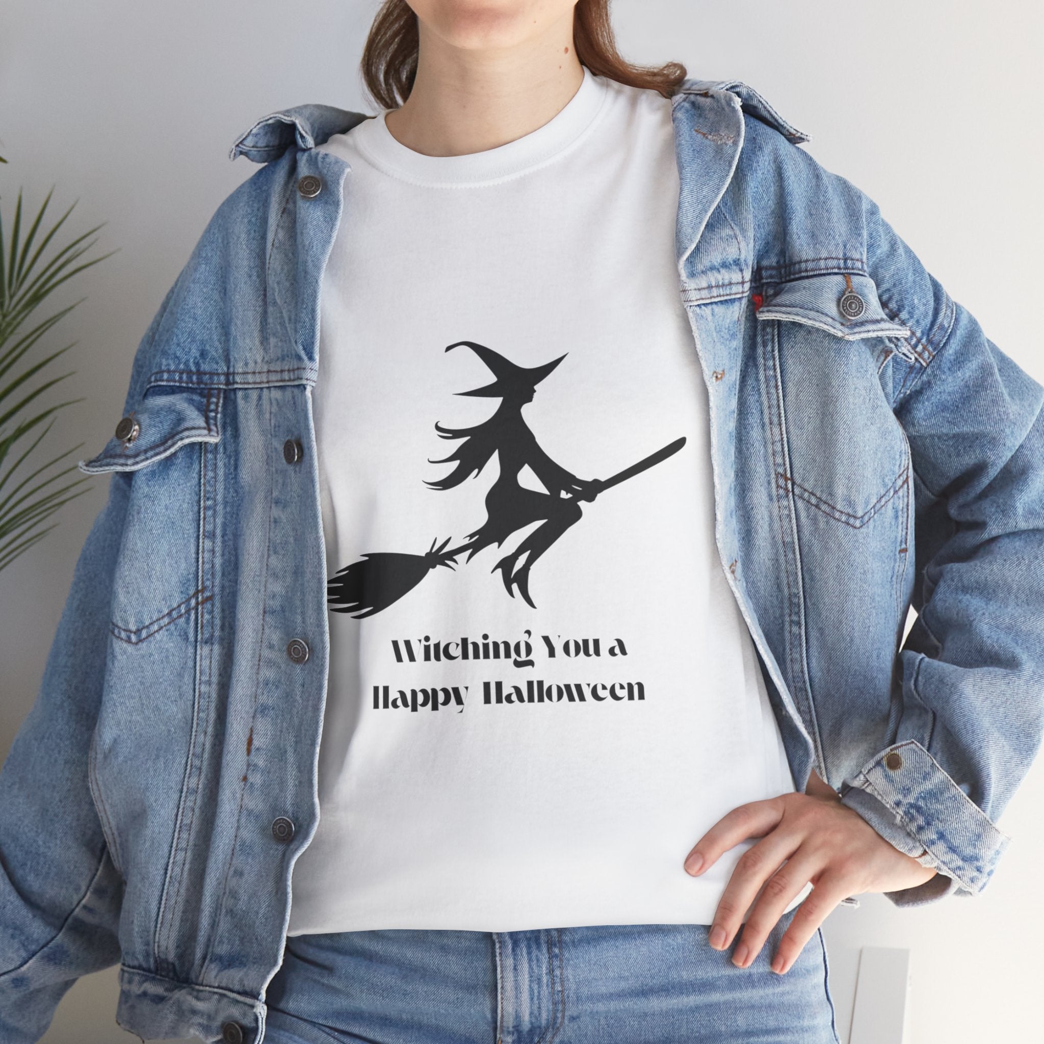Witch Tee Shirt, Halloween Unisex Heavy Cotton T-Shirt, Witches Shirt, Spooky Halloween Tee, Witch Graphic Shirt, Halloween Party Top