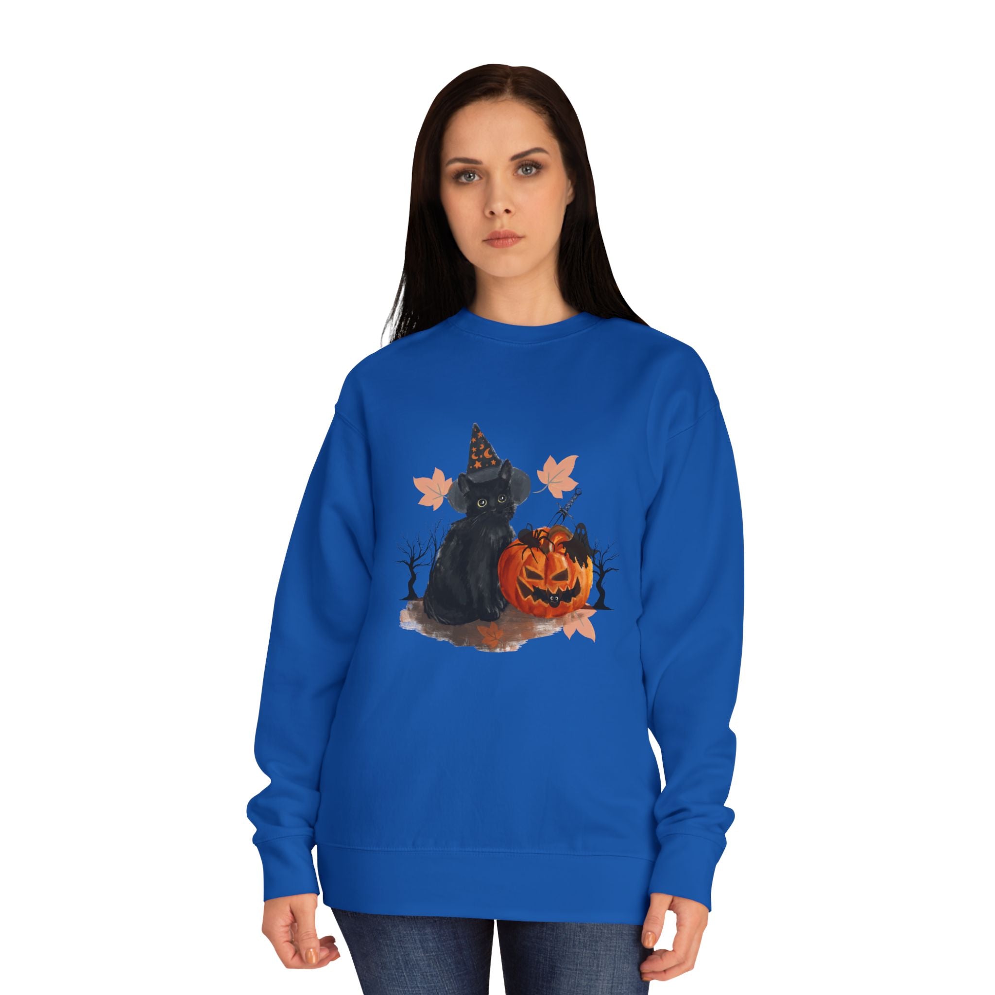 Halloween Crew Sweatshirt, Spooky Pullover, Fall Jumper, Costume Top, Autumn Shirt, Trick or Treat Apparel
