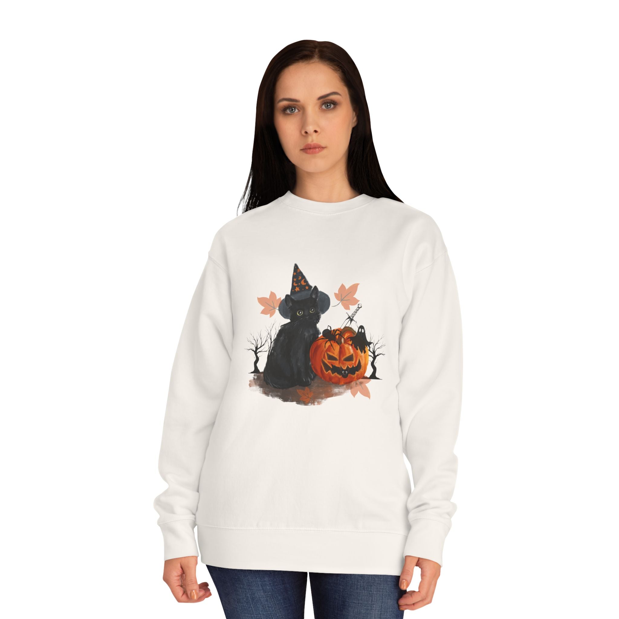 Halloween Crew Sweatshirt, Spooky Pullover, Fall Jumper, Costume Top, Autumn Shirt, Trick or Treat Apparel