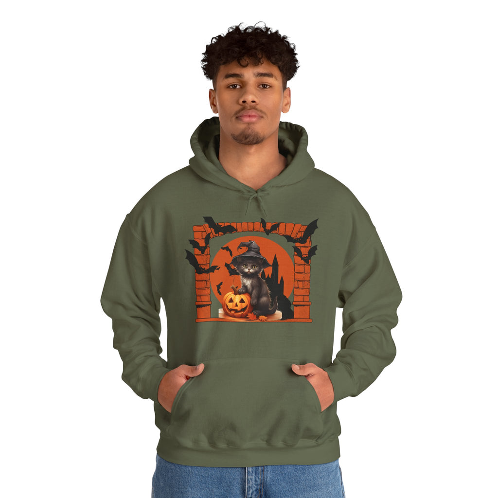 Halloween Spirit Unisex Hoodie, Cozy Fall Sweatshirt, Spooky Ghost Apparel, Pumpkin Costume, Witchy Outfit for Halloween