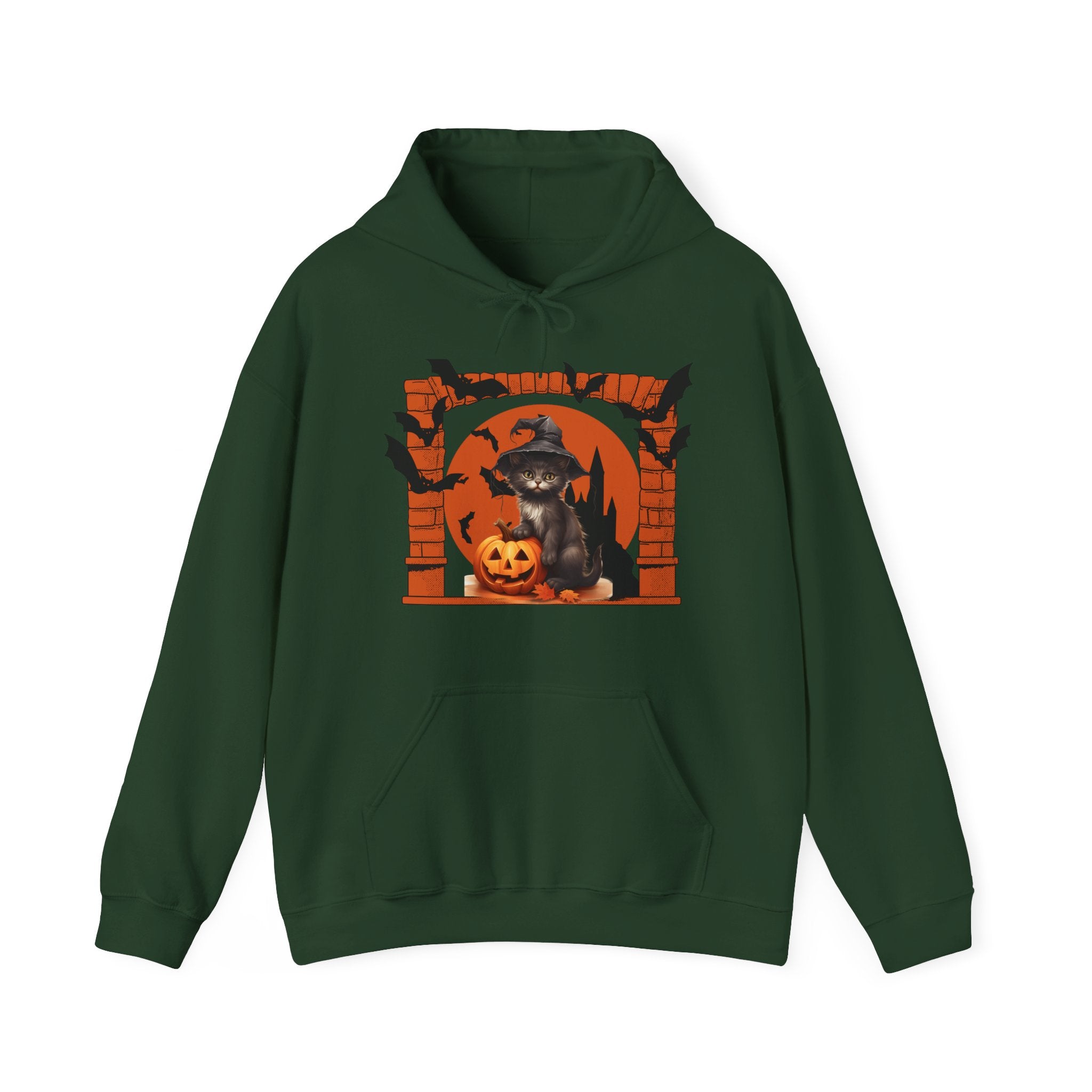 Halloween Spirit Unisex Hoodie, Cozy Fall Sweatshirt, Spooky Ghost Apparel, Pumpkin Costume, Witchy Outfit for Halloween