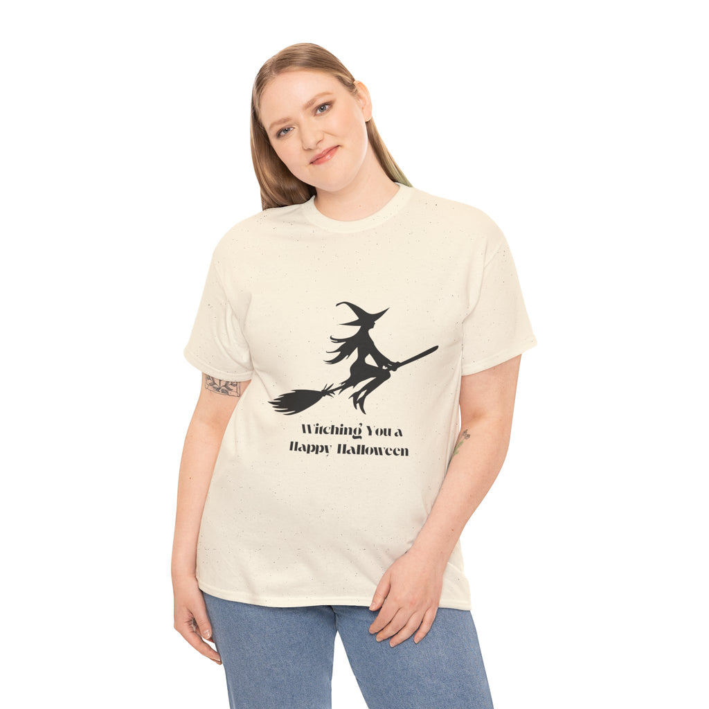 Witch Tee Shirt, Halloween Unisex Heavy Cotton T-Shirt, Witches Shirt, Spooky Halloween Tee, Witch Graphic Shirt, Halloween Party Top