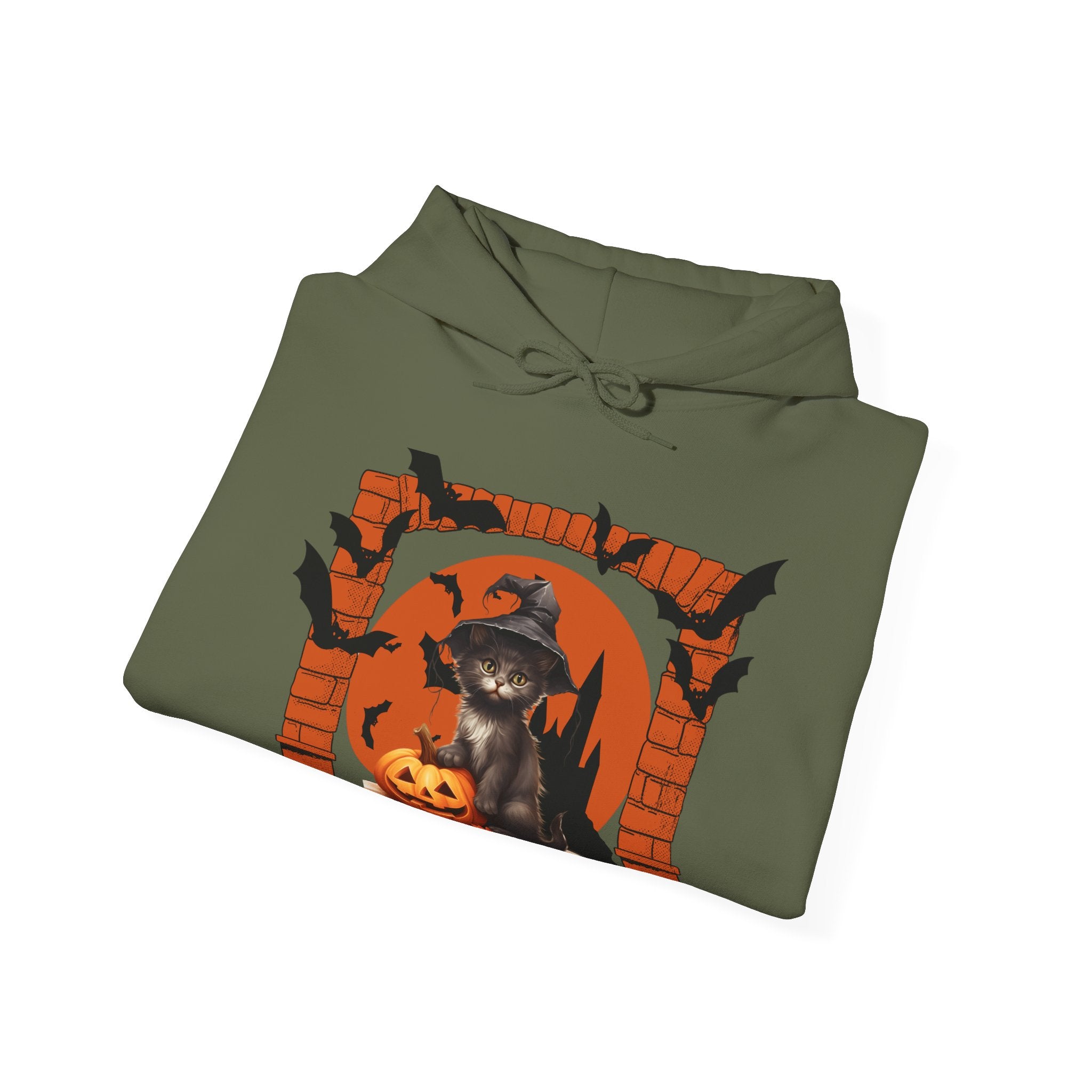 Halloween Spirit Unisex Hoodie, Cozy Fall Sweatshirt, Spooky Ghost Apparel, Pumpkin Costume, Witchy Outfit for Halloween